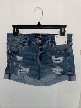 Aeropostale Seriously Stretching Low rise denim Midi shorts